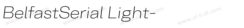 BelfastSerial Light字体转换